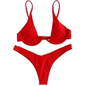 Red bikini bottoms (XS/SM)